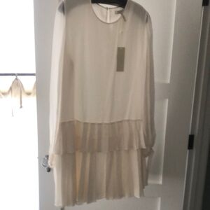 BCBGMAXAZRIA sheer long waist new with tags dress.